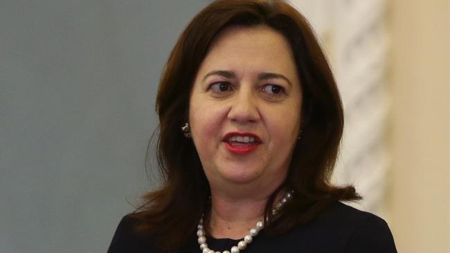 Premier Annastacia Palaszczuk speaks during question time at Queensland State Parliament. Photo: Steve Pohlner