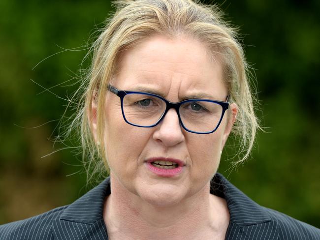 Victorian Premier Jacinta Allan told the survivors ‘we failed you’. Picture: Andrew Henshaw