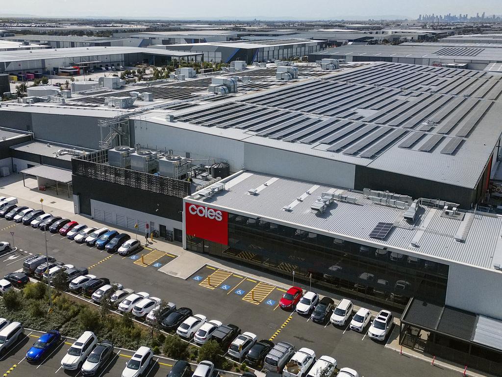 Coles' Customer Fulfilment Centre in Melbourne. Picture: Martin Keep/Coles