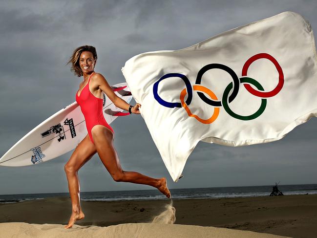 Sally Fitzgibbons represented Australia at the 2021 Tokyo Olympic Games. Picture. Phil Hillyard