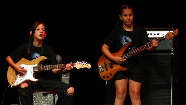 Nazareth Catholic Primary band the Night Howlers performing in the Geelong Schools Music and Movement Festival. Picture: Alison Wynd