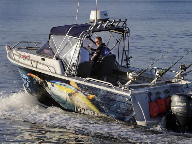 Mark Watson and his sport fishing boat.