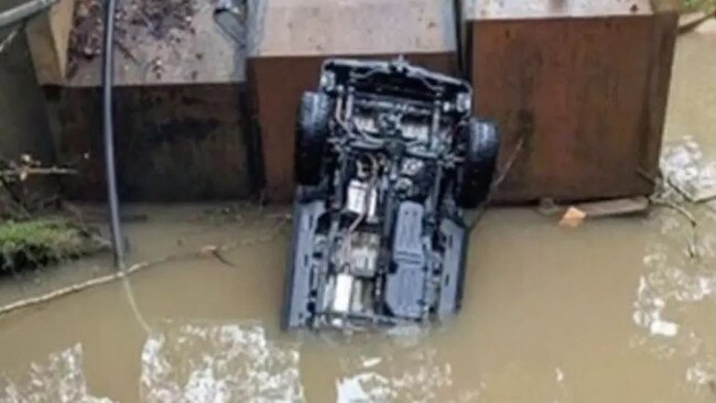 The man died from drowning after his car plunged into the water. Picture: WCNC