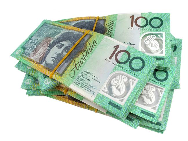 Stack of $100 Australian Dollar Money Notes Legal Tender