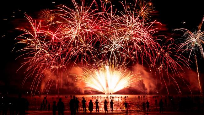 The Mindil Beach fireworks on Territory Day. Picture: Shardul Bhardwaj