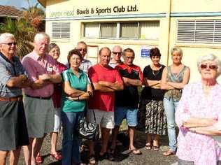 Judy Smith, from the Lennox Head Residents Association (right), and representatives from other community groups, are upset because they have not been told about changes to the opening hours of the Lennox Head Bowls and Sports Club.