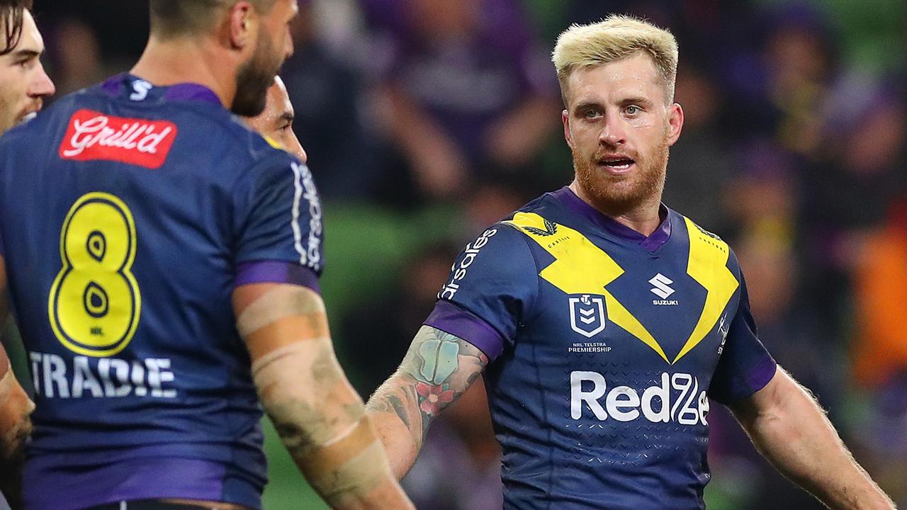 Cameron Munster has reaffirmed his commitment to the Storm for next season. Picture: Kelly Defina/Getty Images