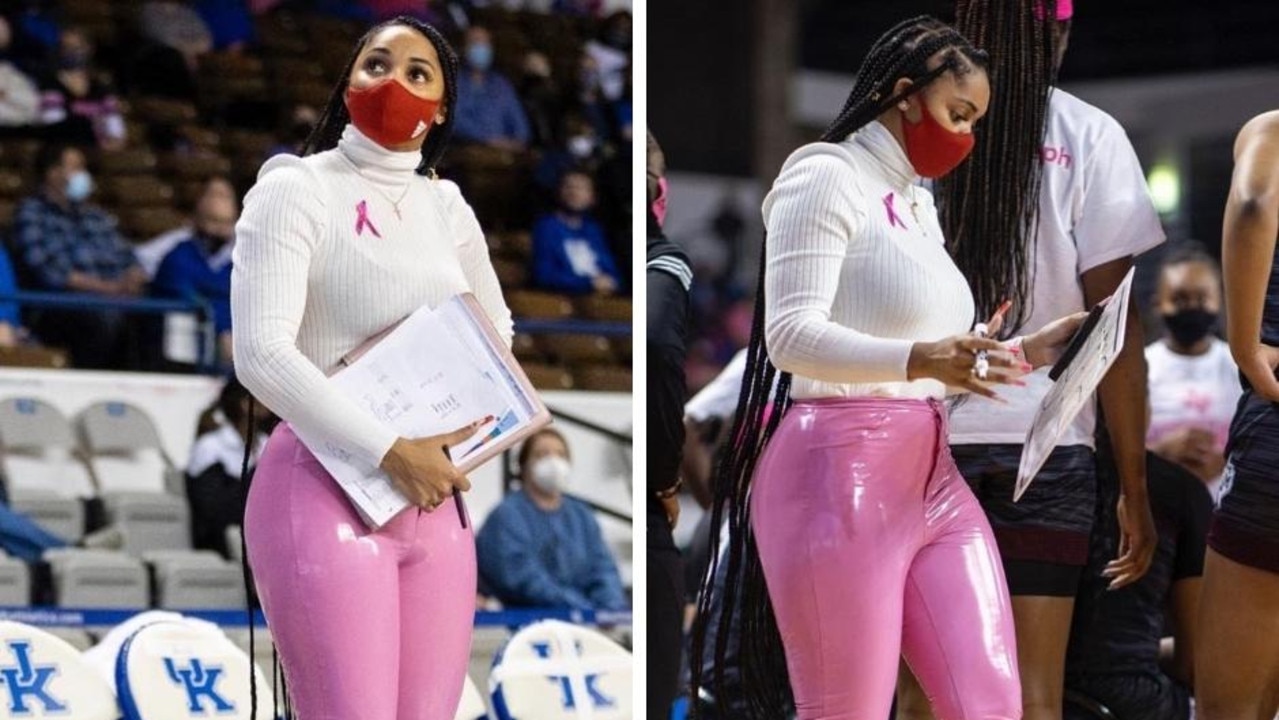 Basketball Coach Sydney Carter Perfectly Shut Down Criticism Over Her Pink  Leather Pants