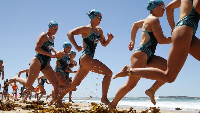 The ironwoman invitational at the International beach festival.