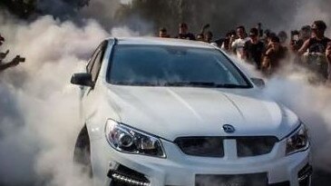 Troy Williams, aka Troy Candy, performed the burnout at a car meet in Helensvale in 2019. Picture: Instagram.