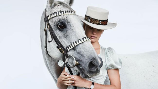 Jesinta Franklin: “I find it more interesting to watch the people coming and going from the track than to watch the horses running laps on the track.” (Pic: Michael Naumoff for Stellar)