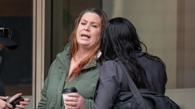 Sarah Bruce sister of Matthew outside the County Court