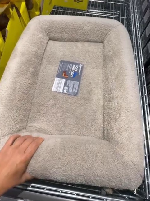 The supermarket pet bed retails for $50 while Barney Bed’s orthopaedic bed can cost as much as $700. Picture: TikTok/JuliaSakr