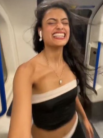 She's gone viral for her Tube Trend. Picture:TikTok/ sabrinabahsoon