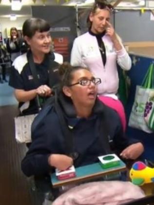 She returned to school six months after she was shocked. (9news)