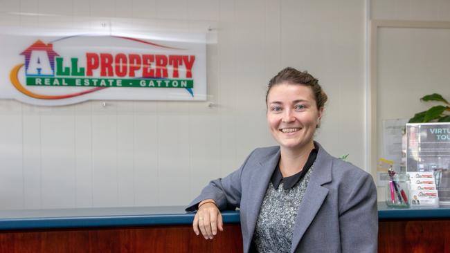 OPEN HOMES: Gatton real estate agent Emily Hallas. From Saturday, real estate agents can hold open homes again.