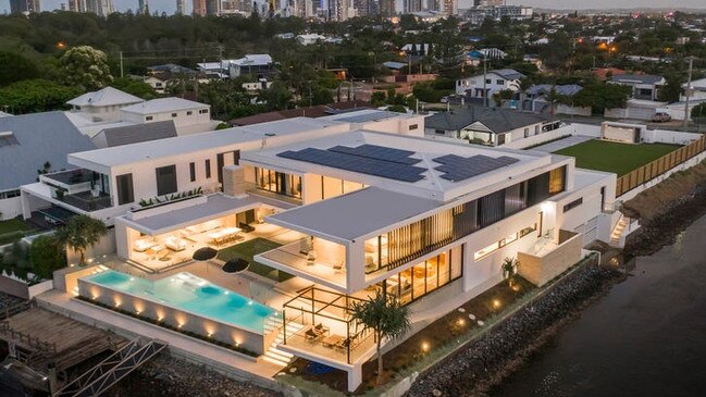 This home at Monaco St, Broadbeach Waters, sold for $14.5m.