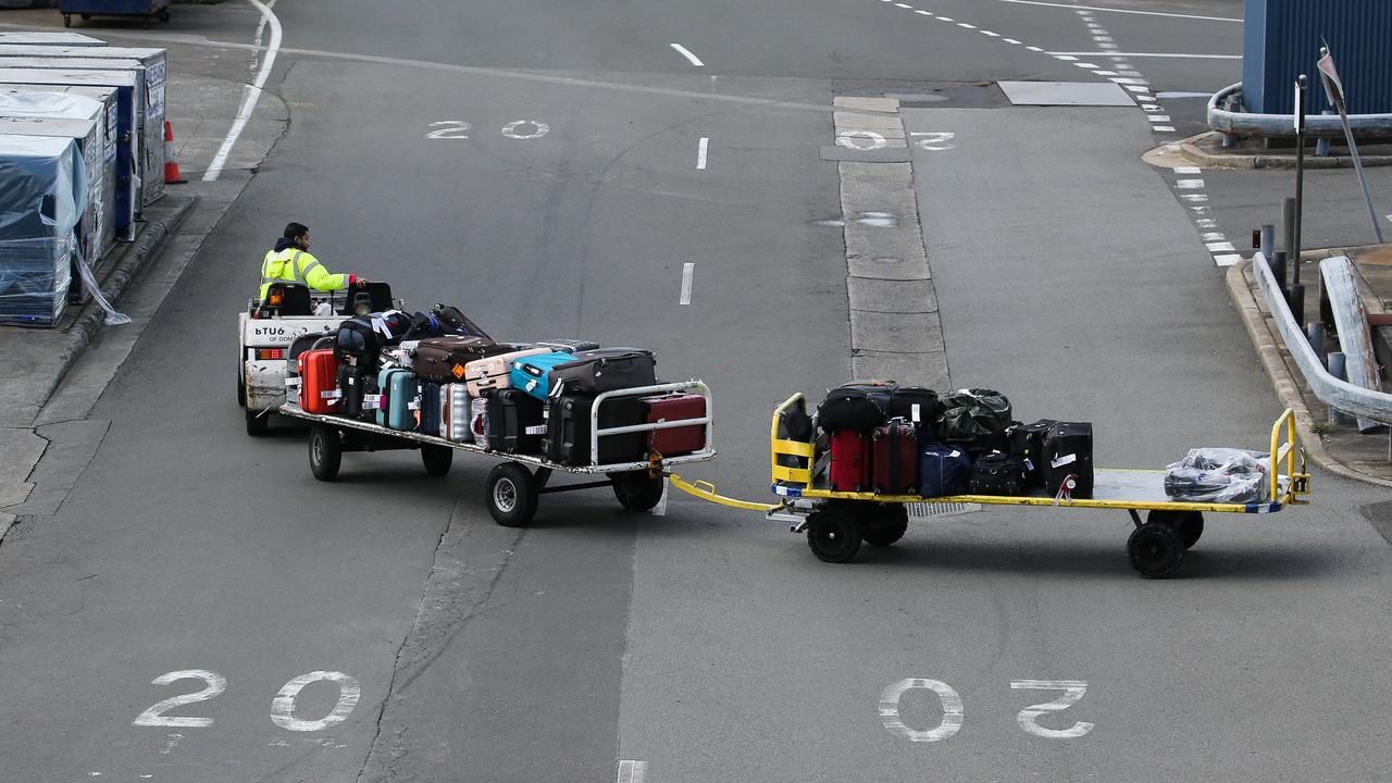 More than 350 ground handlers will strike on September 12. Picture: Daily Telegraph/ Gaye Gerard.