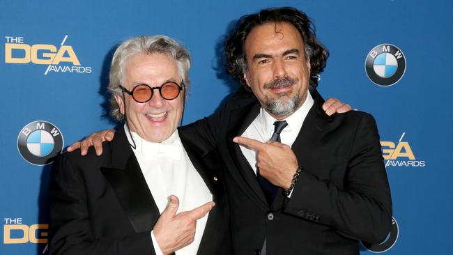 Aussie Mad Max director George Miller is second only to The Revenent’s Alejandro Gonzalez Inarritu in the betting for Best Director. Picture: Getty Images