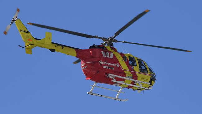 The rescue chopper has been tasked to North Stradbroke Island.