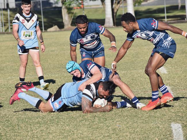 Rockhampton Brothers claimed the Paul Iles Memorial Shield with a 22-18 win over Norths at Victoria Park on Sunday. Photo: Pam McKay