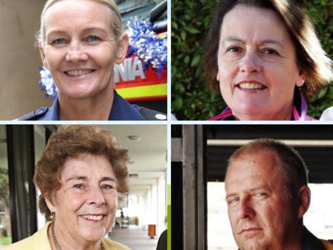 Four of the 12 recipients of Australia Day Honour on the northern beaches.