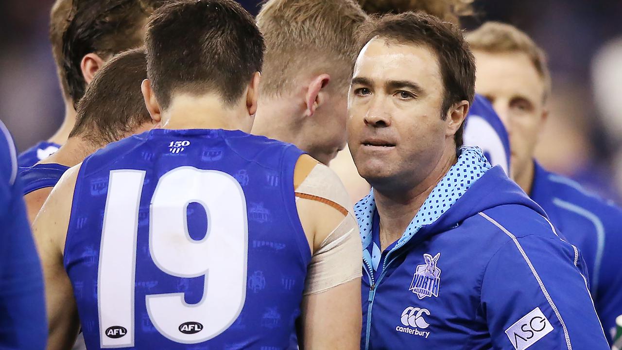 Brad Scott previously coached North Melbourne.