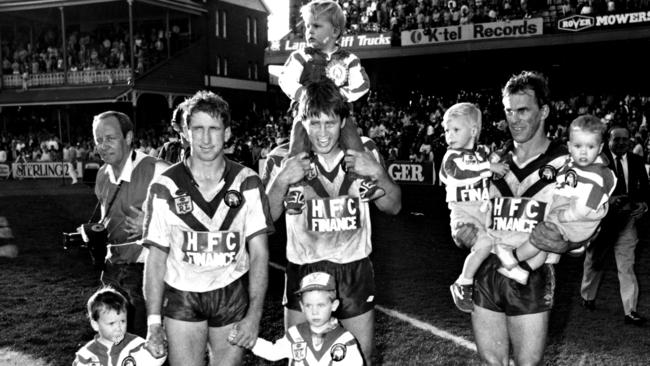 Bulldogs great Steve Mortimer (left) was replaced on the League’s Club board