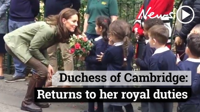 Kate Middleton returns to royal duties
