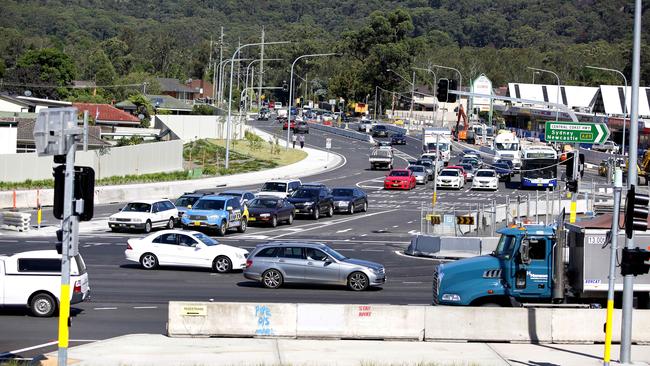 Wilson made it as far as the Brisbane Water Drive, Central Coast Highway intersection where she turned right against a red light. Picture: Peter Clark