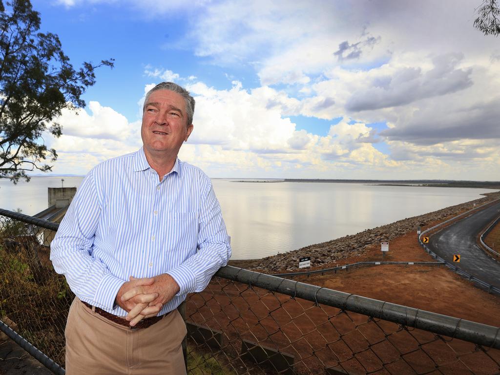 Central Highlands Mayor Kerry Hayes at Fairbairn Dam. Picture: Adam Head