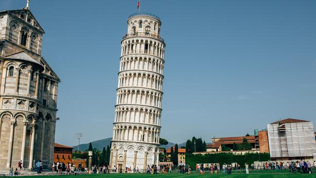 The bell tower’s tilt has been corrected by four centimetres since 2001.