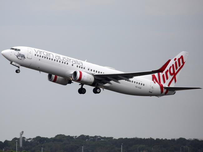 Virgin Australia has suspended flights on some international routes. Picture: NCA NewsWire / Christian Gilles