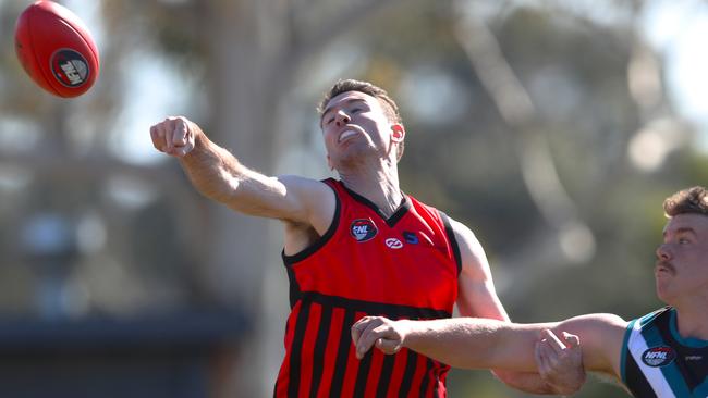 Mitch Anderson in action for Panton Hill. Picture: David Crosling