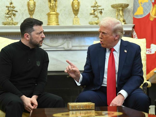 Things got heated in the Oval Office. Picture: AFP