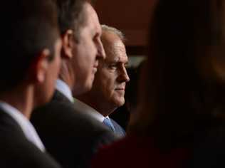 Prime Minister Malcolm Turnbull on the campaign trail in Lismore. Picture: Cathy Adams