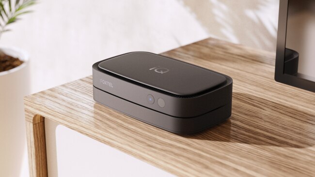 The new Foxtel iQ5 set-top box launching today.
Picture: Supplied
