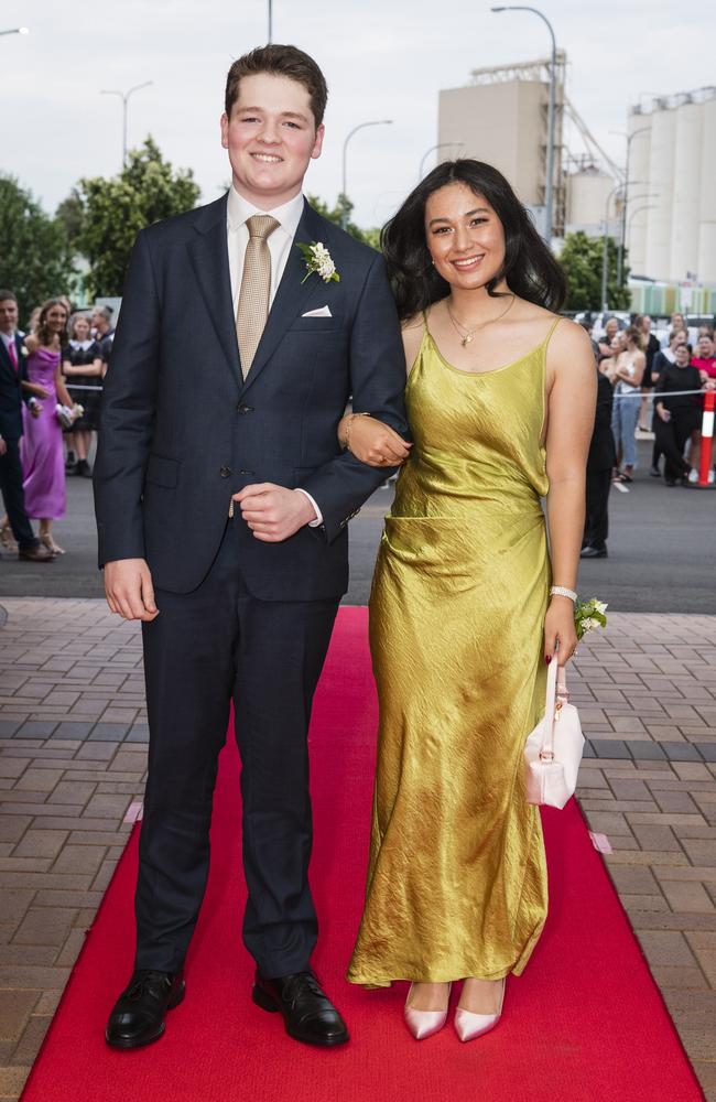 Thomas Dixon and Tessa Beci at Toowoomba Grammar School formal at Rumours International, Wednesday, November 15, 2023. Picture: Kevin Farmer