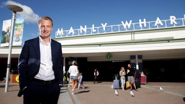 Member for Manly James Griffin at Manly. Picture: Troy Snook