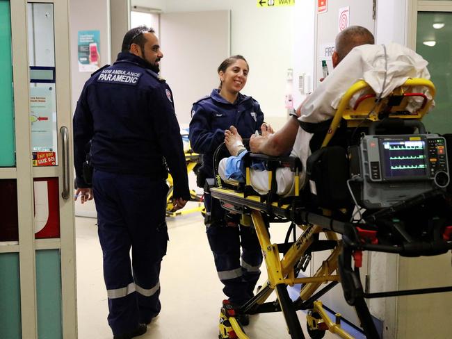 The new TV show will give viewers insight into what paramedics deal with during their shifts. Picture: Nigel Wright