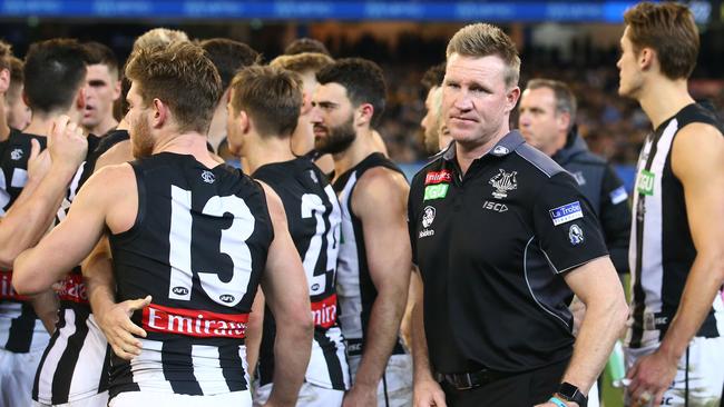 Nathan Buckley’s team is in danger of missing finals for a fourth consecutive year. Picture: Getty Images