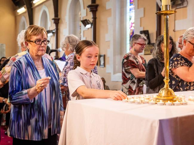 A vigil was held at Daylesford’s Christ Church. Picture: Jake Nowakowski