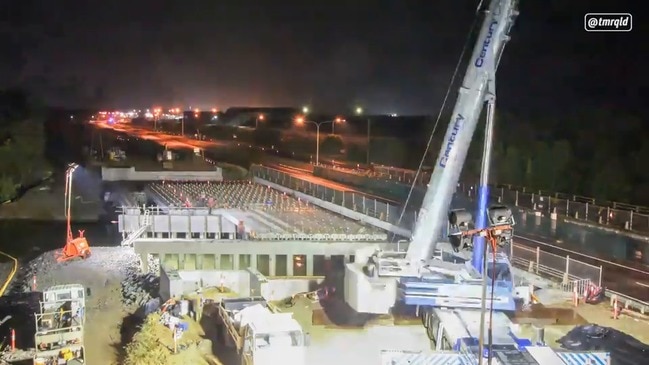 Cairns Southern Access Rd bridge construction