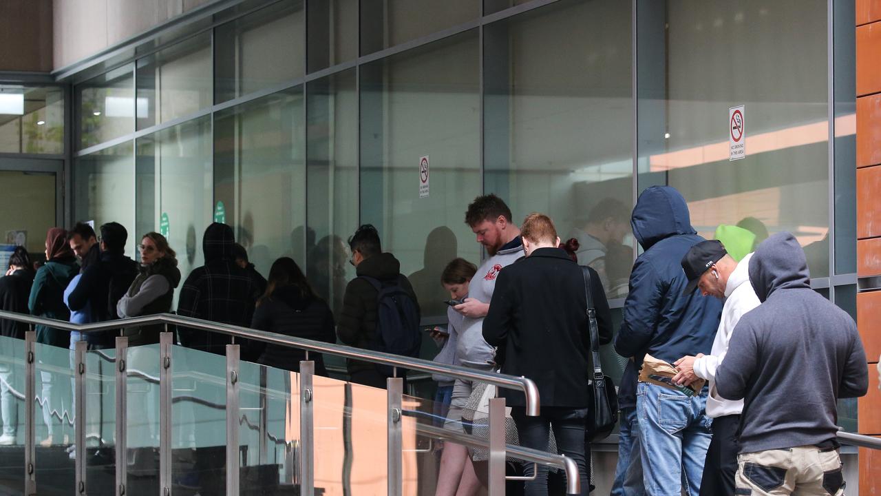 There were long queues outside passport offices earlier this year amid a processing delay. Picture NCA NewsWire/ Gaye Gerard