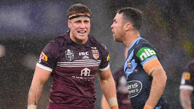 Jarrod Wallace during the Origin II loss in Perth. Picture: AAP Image/Dan Himbrechts