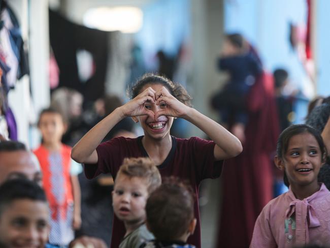 Amal, 11-year-old at one of the shelters in Khan Younis city southern Gaza Strip. Picture: UNICEF