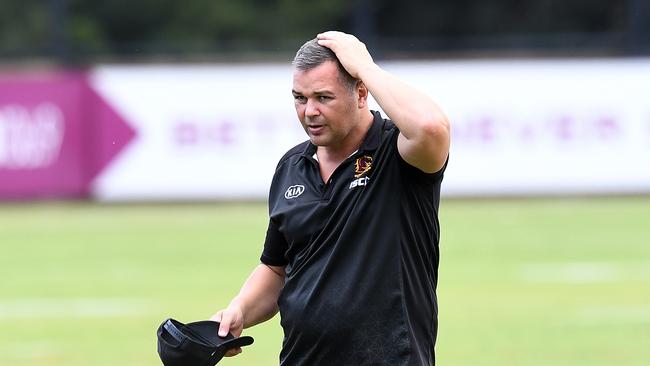 Brisbane Broncos coach Anthony Seibold would like to have his time over. Picture: AAP