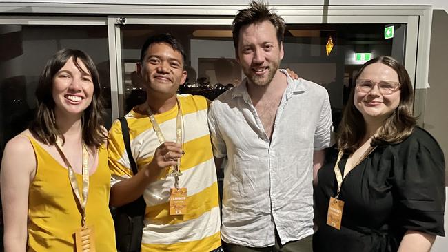 Heart of Gold filmmakers (from left to right) Maren Smith, Vonne Patiag, Cyna Strachan and Liam Heyen.