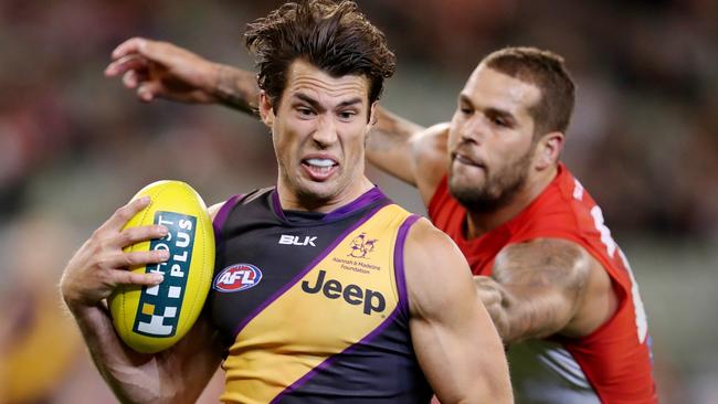 Can Alex Rance and the Tigers stop Lance Franklin? Pic: Michael Klein