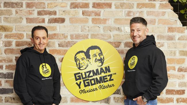 Guzman Y Gomez joint chief executives Hilton Brett and Steven Marks.